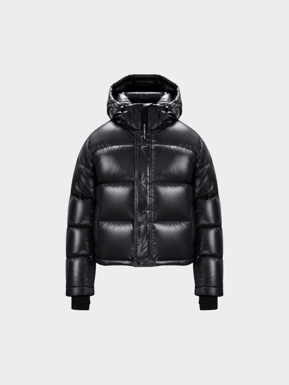 Aritzia Super Puff Bomber Hi Gloss Black S
